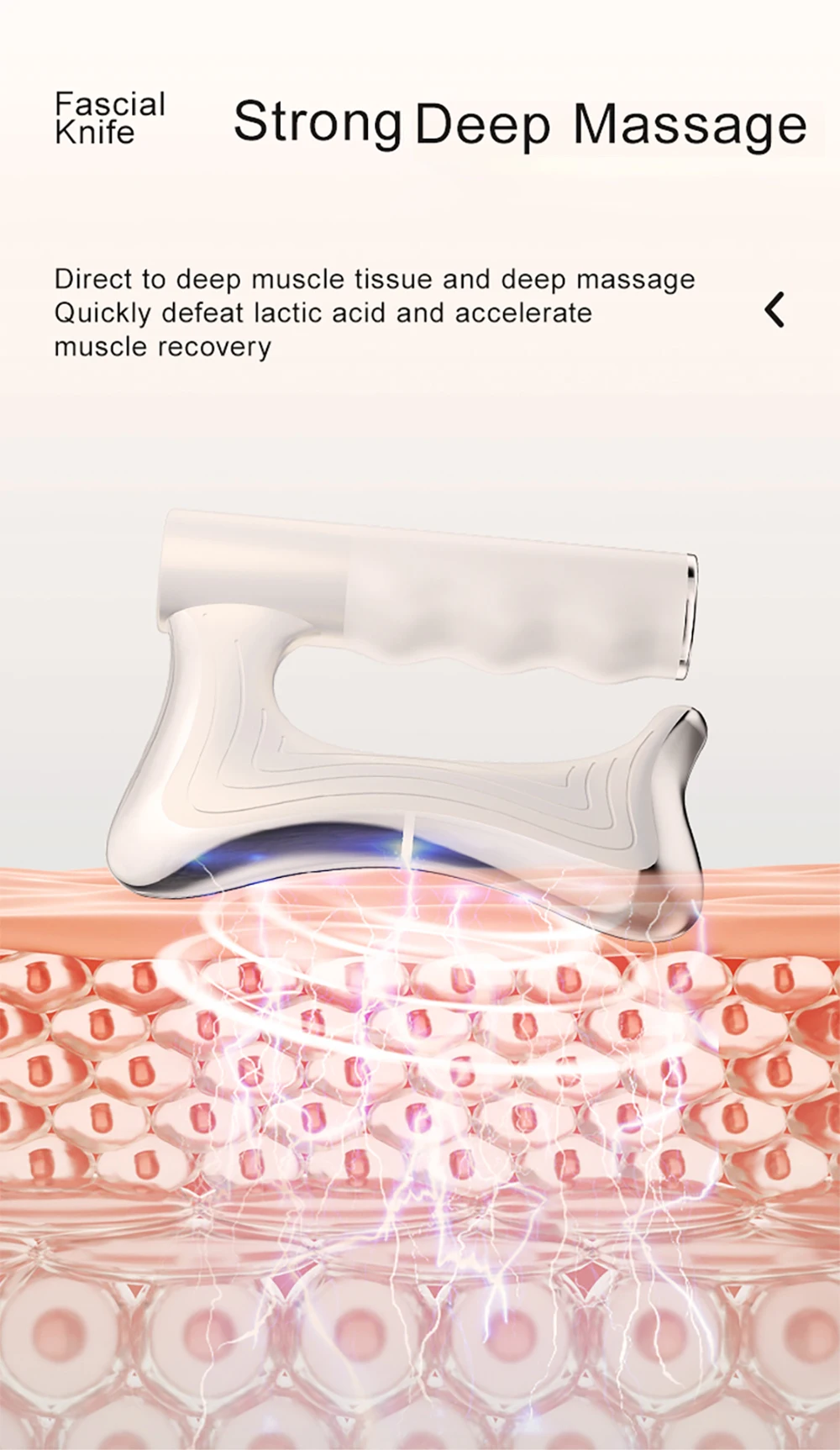 Heated Fascia Blade — Deep Tissue Myofascial Release Tool with Infrared Heat