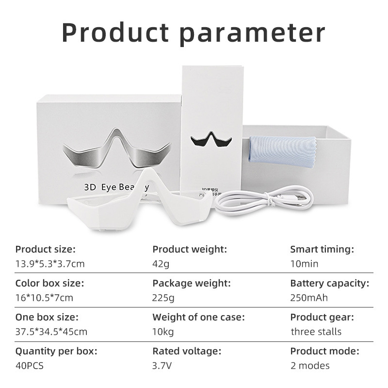 Wireless Eye Massager — Air Compression + Heat Therapy for Eye Strain & Deep Relaxation