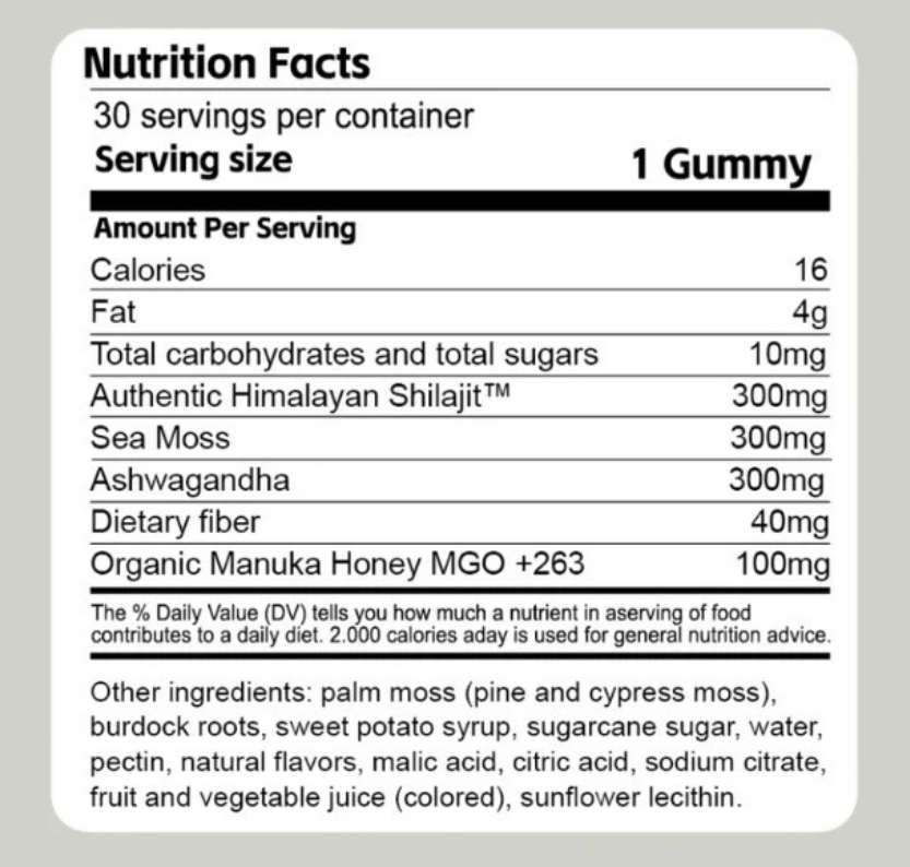 Shilajit 3-in-1 Performance Gummies — Ancient Formula, Modern Edge