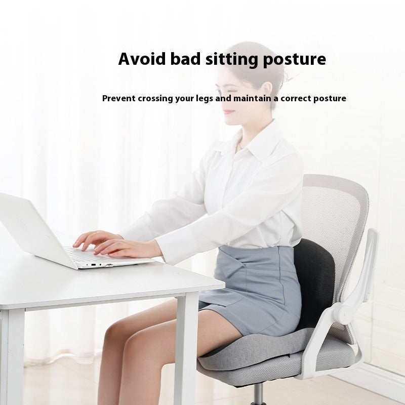 Lumbar Support Memory Foam Backrest — Ergonomic Posture Correction for Work & Drive