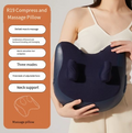 Shiatsu Neck & Shoulder Massage Pillow — Deep Kneading with Heat for Daily Decompression