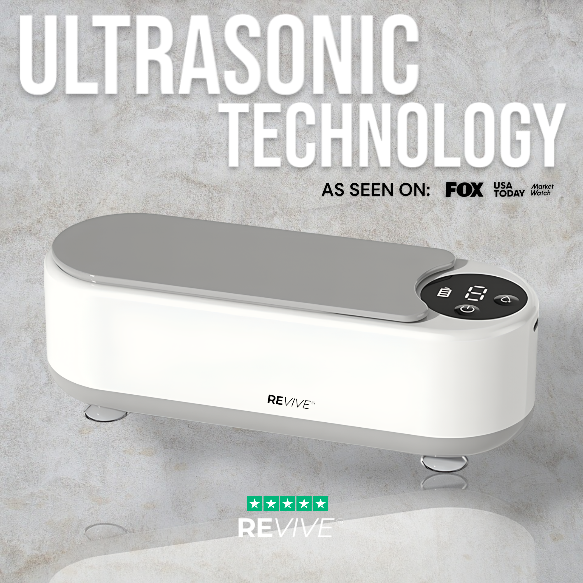 Ultrasonic Retainer & Aligner Cleaner — 40,000Hz Deep Clean in 5 Minutes