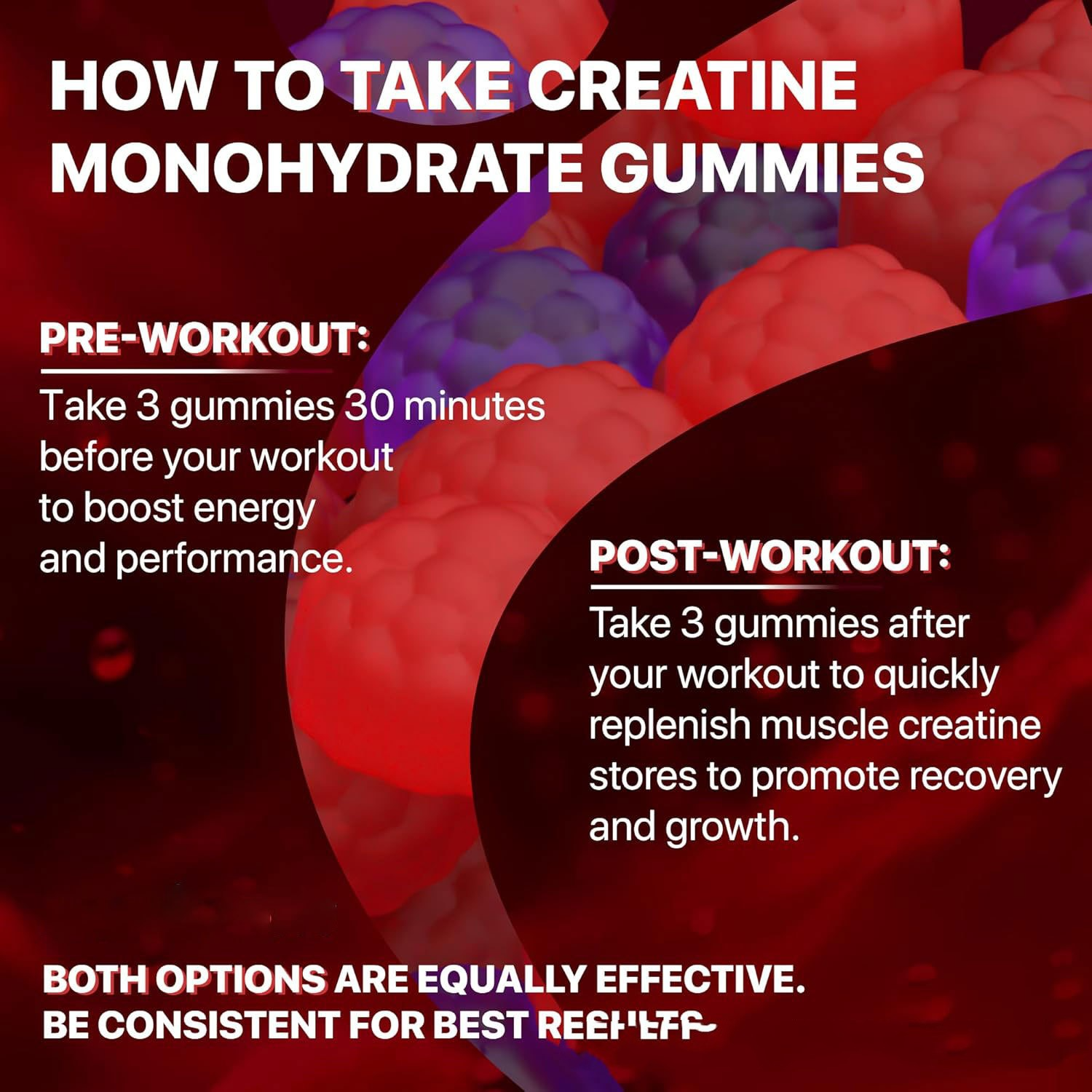 Muscle Boost Creatine Gummies — Train Harder, Recover Faster