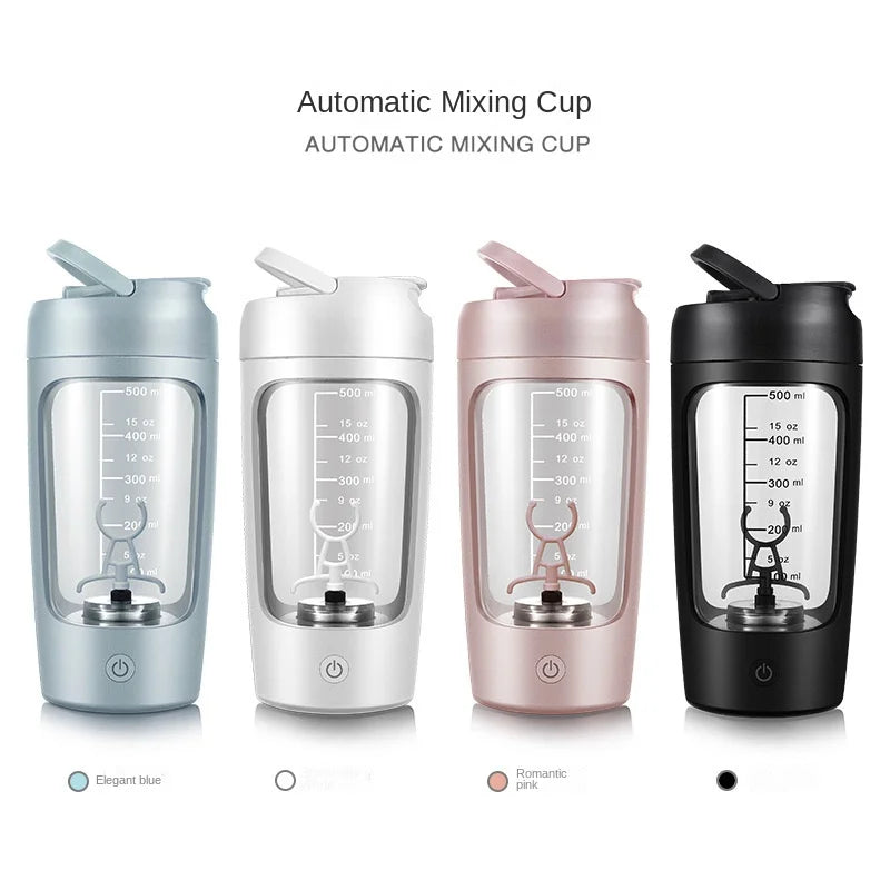 Electric Protein Shaker Bottle — Motorized Vortex Mixer for Zero-Clump Shakes