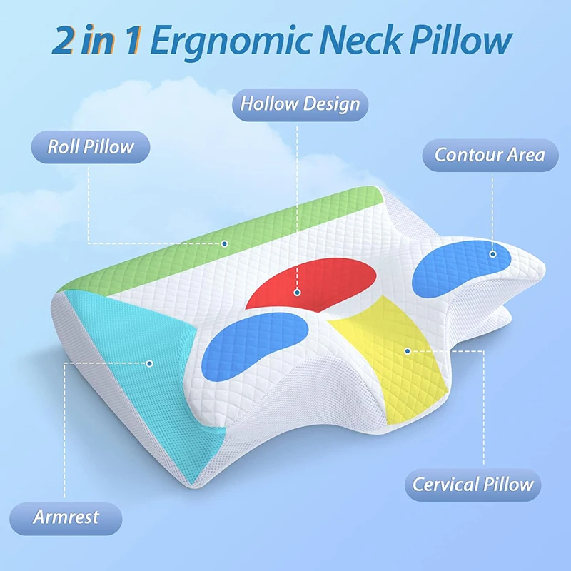 Memory Foam Travel Neck Pillow — Cervical Support for Flights, Trains & Long Drives