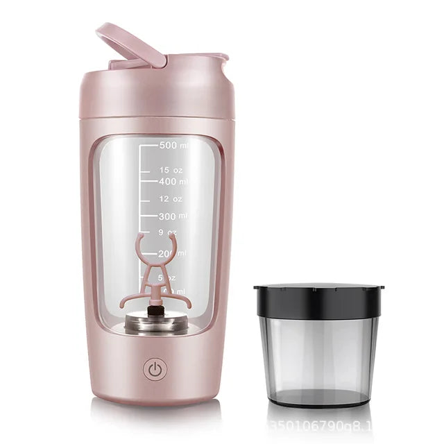 Electric Protein Shaker Bottle — Motorized Vortex Mixer for Zero-Clump Shakes