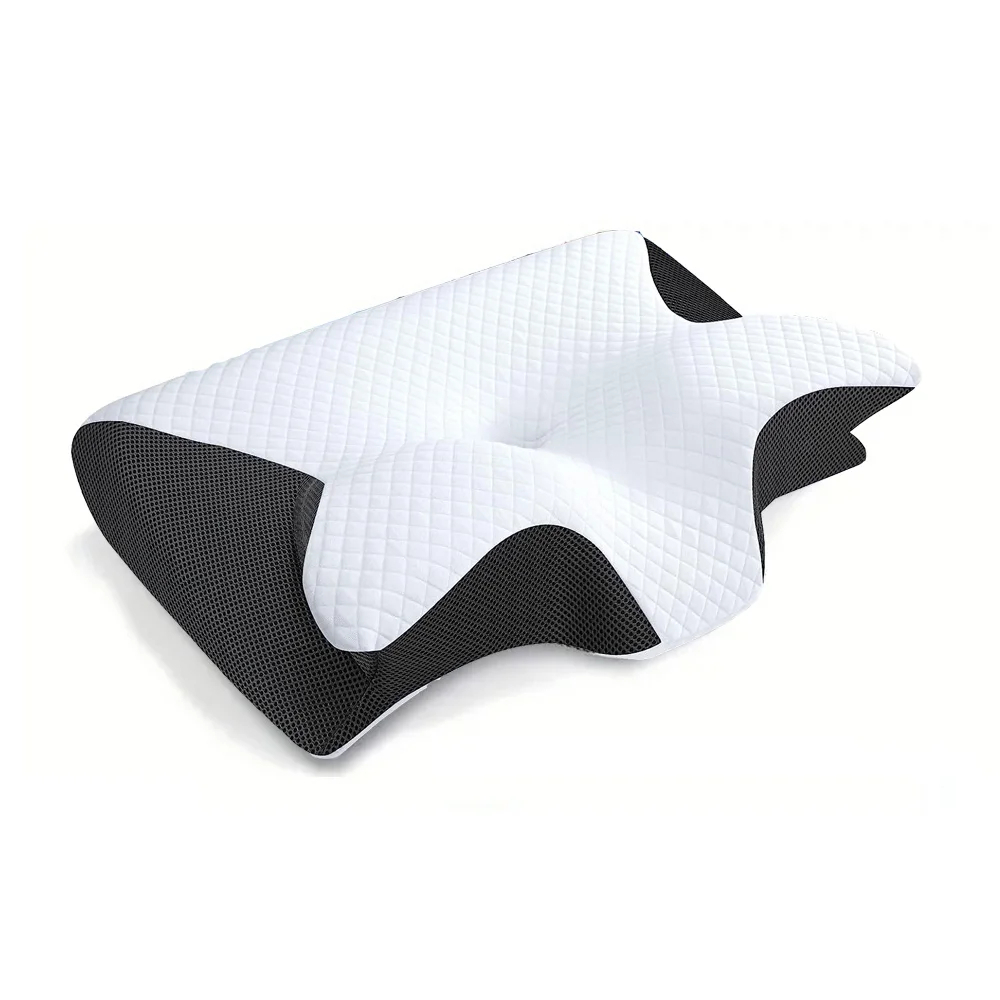 Memory Foam Travel Neck Pillow — Cervical Support for Flights, Trains & Long Drives