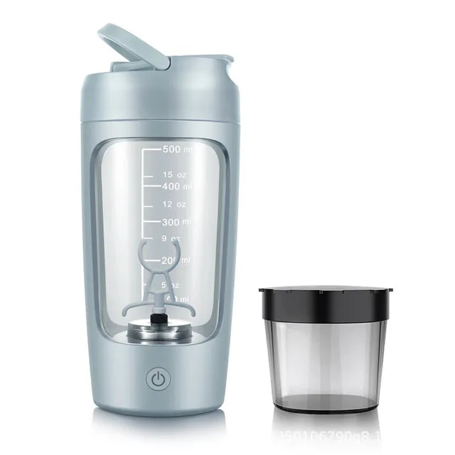 Electric Protein Shaker Bottle — Motorized Vortex Mixer for Zero-Clump Shakes